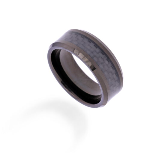 Dark Carbon – Men's Carbon Fibre Tungsten Ring