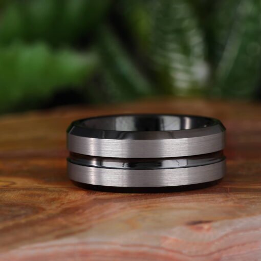 Stallion – Men's Tungsten Ring - Image 5