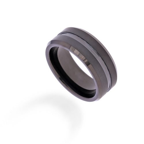 Matted Metal Mens Ring