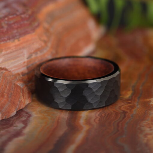 Optical Illusion – Men's Tungsten Ring - Image 4