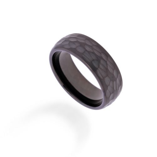 Elegant Forged Metal Mens Ring