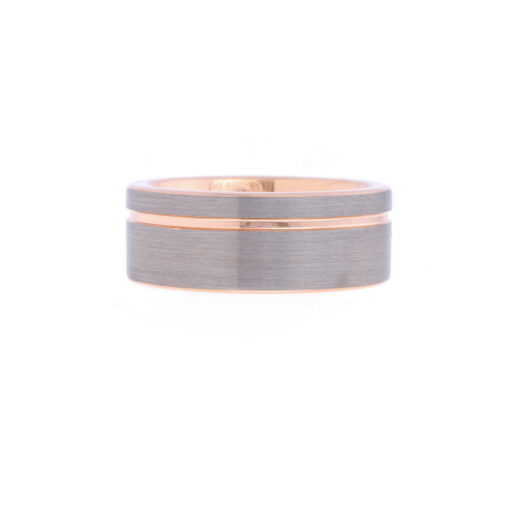 Excalibur – Men's Rose Gold Tungsten Ring - Image 2