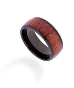 Obsidian Oak Mens Ring