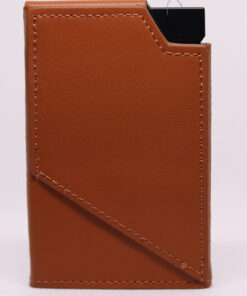 Light Brown Leather Pop-Up Wallet
