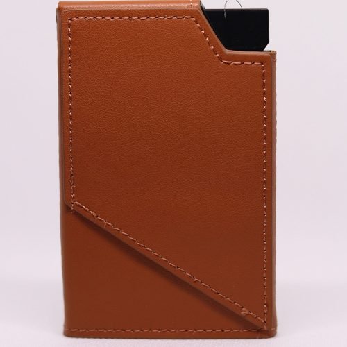 Light Brown Leather Pop-Up Wallet