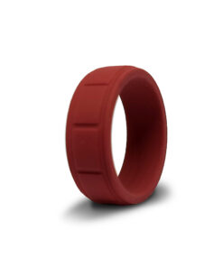 Red Ranger Mens Silicone Ring