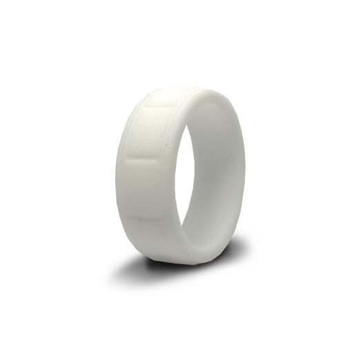 White Cotton Silicone Ring