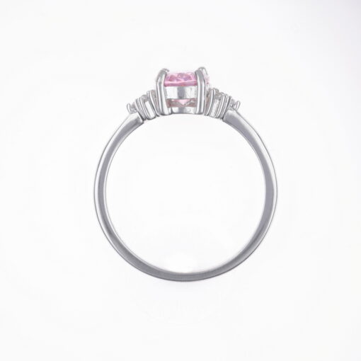 Blushing Beauty – Women's Sterling Silver Ring - Image 3