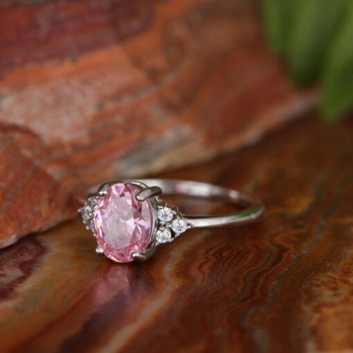 Blushing Beauty – Women's Sterling Silver Ring - Image 4