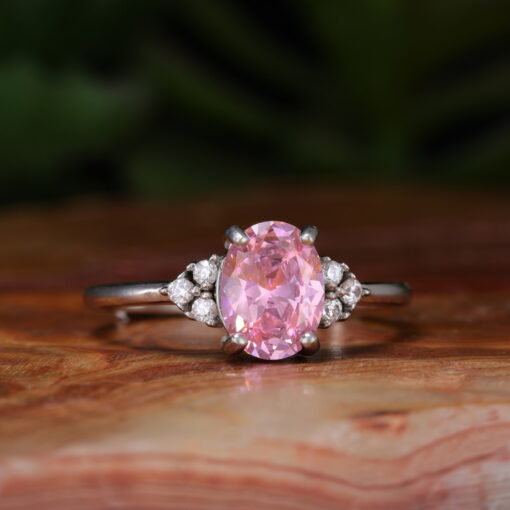Blushing Beauty – Women's Sterling Silver Ring - Image 5