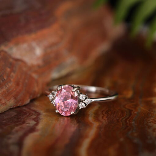 Blushing Beauty – Women's Sterling Silver Ring - Image 6