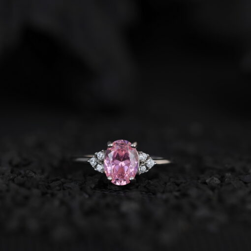 Blushing Beauty – Women's Sterling Silver Ring - Image 7