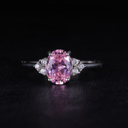 Blushing Beauty – Women's Sterling Silver Ring - Image 8