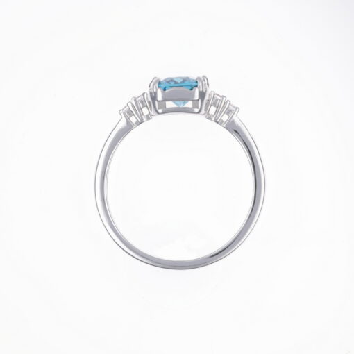 London Blue – Women's Sterling Silver Ring - Image 3