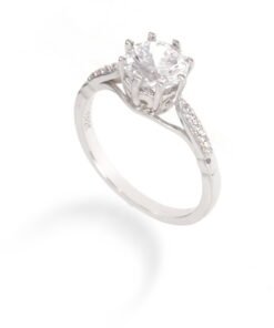Aurora Solitaire – Women's Sterling Silver Ring