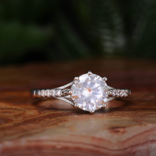 Aurora Solitaire – Women's Sterling Silver Ring - Image 7
