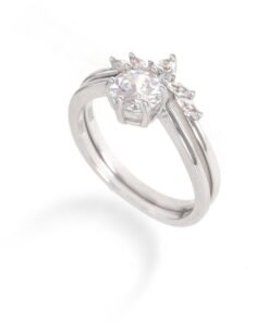 Angular Allure – Women's Sterling Silver Ring