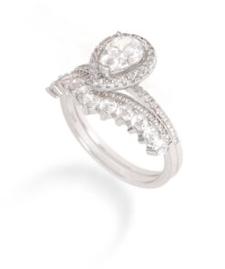 Pearsolitaire Luxe – Women's Sterling Silver Ring