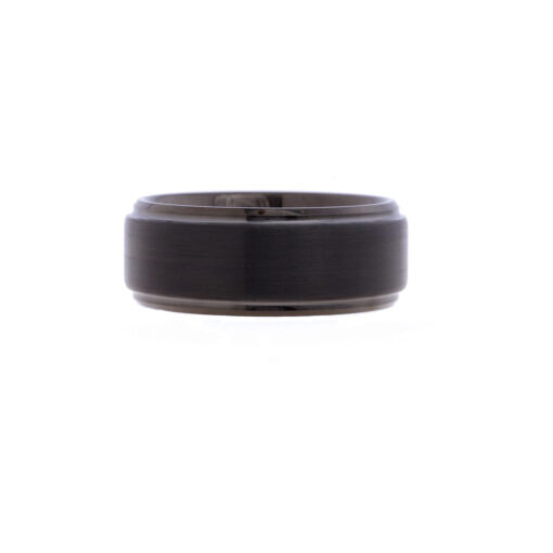Midnight Fever – Men's Black Tungsten Ring - Image 2