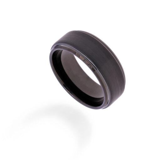 Midnight Fever – Men's Black Tungsten Ring